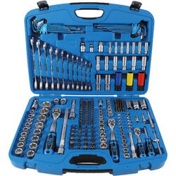 8820 Set chei tubulare Profil ondulat, antrenare 6,3 mm (1/4) / 10 mm (3/8&quot;) / 12,5 mm (1/2&quot;), 218 piese