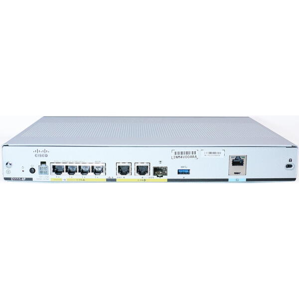 Router Cisco C1111-4P, ISR 1100, 4 Port