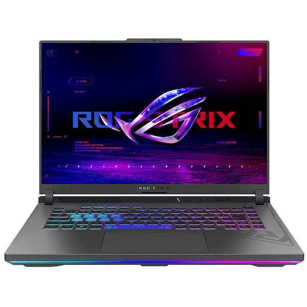 Laptop Asus ROG Strix G16 G614JI, 16 inch QHD+ 240Hz, Intel Core i9-13980HX, 16GB DDR5, 1TB SSD, GeForce RTX 4070 8GB, Volt Green