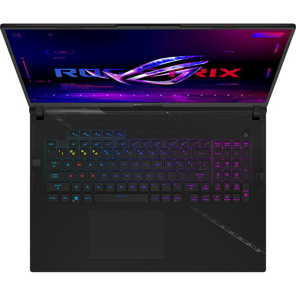 Laptop Asus ROG Strix G18 G814JI, 18 inch QHD+ 240Hz, Intel Core i9-13980HX, 32GB DDR5, 2TB SSD, GeForce RTX 4070 8GB, Win 11 Pro, Eclipse Gray