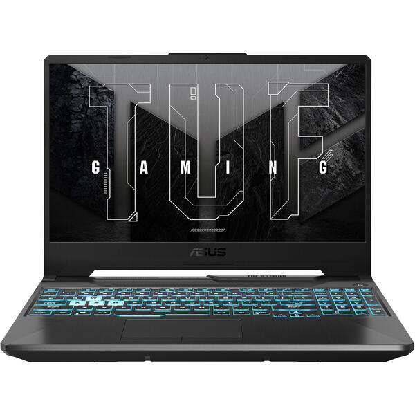 Laptop Gaming Asus TUF F15 FX506HF, 15.6 inch FHD 144Hz, Intel Core i5-11400H, 16GB DDR4, 512GB SSD, GeForce RTX 2050 4GB, Graphite Black