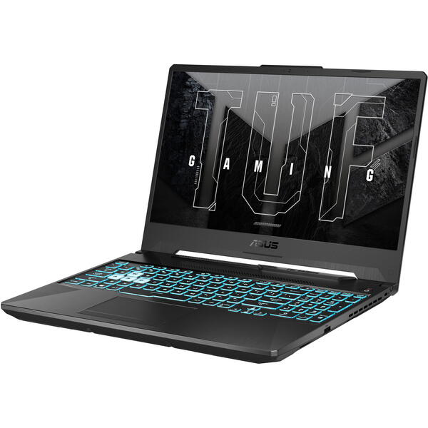 Laptop Gaming Asus TUF F15 FX506HF, 15.6 inch FHD 144Hz, Intel Core i5-11400H, 16GB DDR4, 512GB SSD, GeForce RTX 2050 4GB, Graphite Black