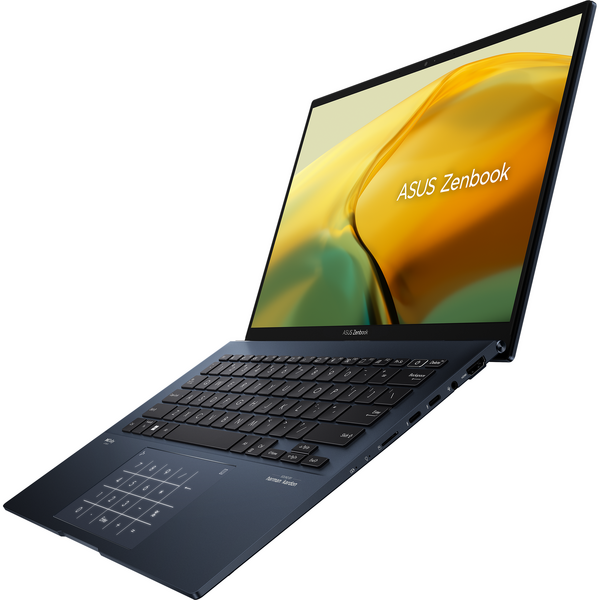 Laptop Asus Zenbook 14 OLED UX3402ZA, 14 inch 2.8K 90Hz, Intel Core i7-1260P, 16GB DDR5, 1TB SSD, Intel Iris Xe, Win 11 Pro, Ponder Blue