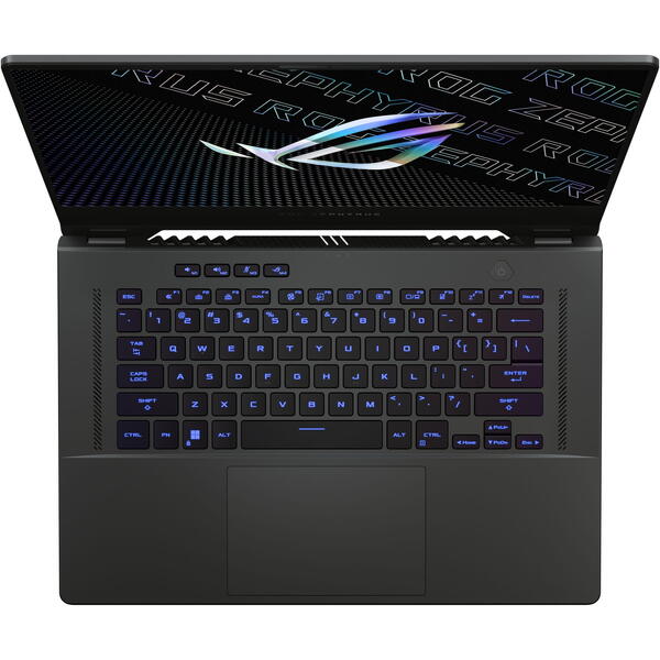Laptop Asus ROG Zephyrus G15 GA503RW, 15.6 inch QHD 240Hz, AMD Ryzen 9 6900HS, 16GB DDR5, 1TB SSD, GeForce RTX 3070 Ti 8GB, Win 11 Home, Eclipse Gray