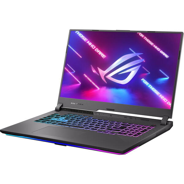 Laptop Asus ROG Strix G17 G713PV, 17.3 inch QHD 240Hz, AMD Ryzen 9 7945HX, 16GB DDR5, 1TB SSD, GeForce RTX 4060 8GB, Eclipse Gray