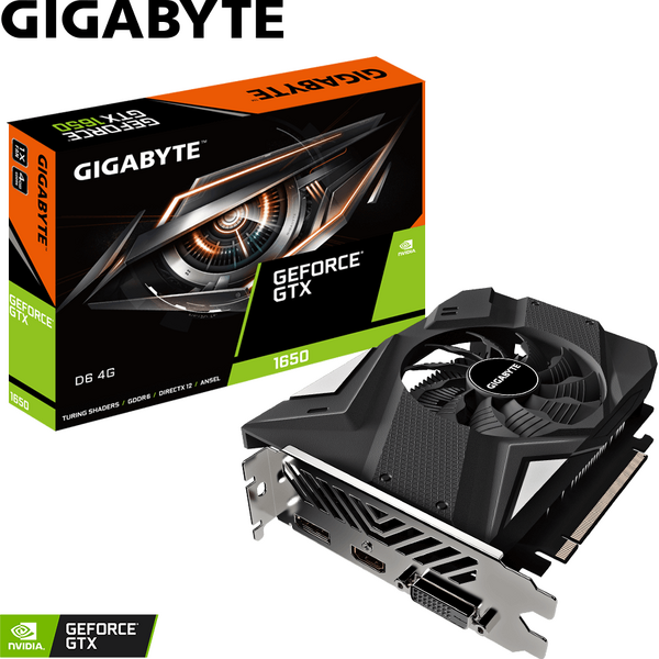 Placa video Gigabyte GeForce GTX 1650 D6 4GB GDDR6 128 Bit Rev. 2.0