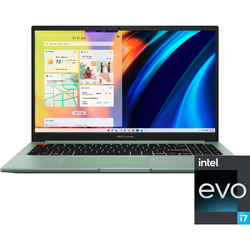 Laptop Asus Vivobook S 15 OLED K3502ZA, 15.6 inch 2.8K 120Hz, Intel Core i7-12700H, 16GB DDR4, 1TB SSD, Intel Iris Xe, Win 11 Pro, Brave Green