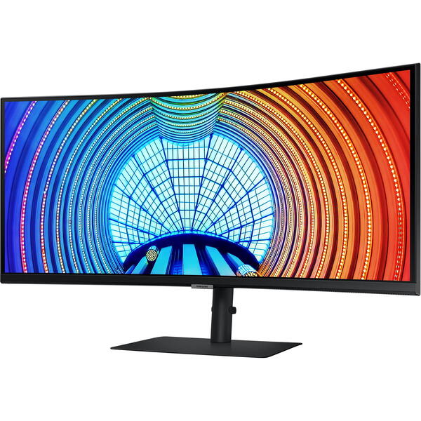 Monitor LED Samsung ViewFinity S6 S65UA LS34A650UBUXEN Curbat 34 inch UWQHD 5 ms 100 Hz USB-C HDR Negru