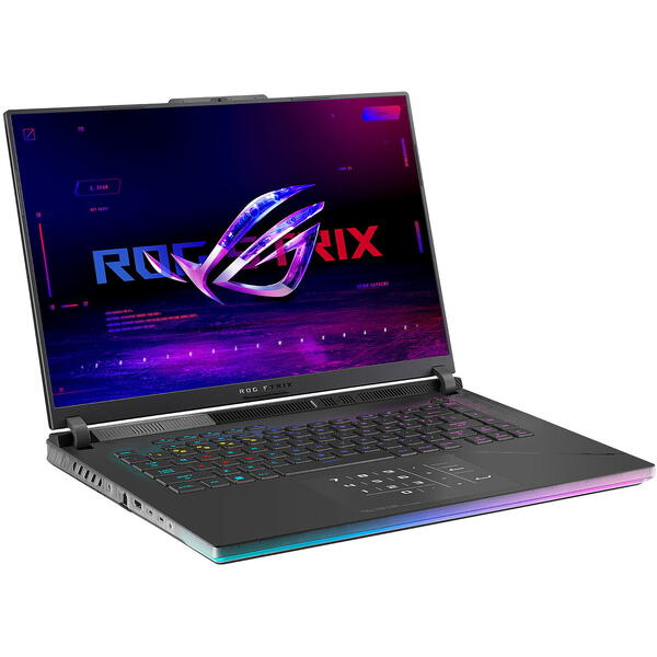 Laptop Asus ROG Strix SCAR 16 G634JY, 16 inch QHD+ 240Hz Mini LED G-Sync, Intel Core i9-13980HX, 32GB DDR5, 2x 1TB SSD, GeForce RTX 4090 16GB, Win 11 Pro, Off Black