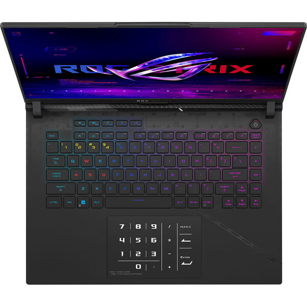 Laptop Gaming Asus ROG Strix SCAR 16 G634JY, 16 inch QHD+ 240Hz Mini LED G-Sync, Intel Core i9-13980HX, 32GB DDR5, 1TB SSD, GeForce RTX 4090 16GB, Win 11 Pro, Off Black
