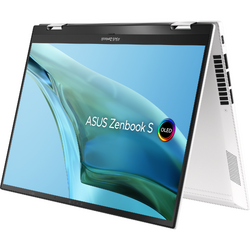 Zenbook S 13 Flip OLED UP5302ZA, 13.3 inch 2.8K Touch, Intel Core i7-1260P, 16GB DDR5, 1TB SSD, Intel Iris Xe, Win 11 Pro, Refined White