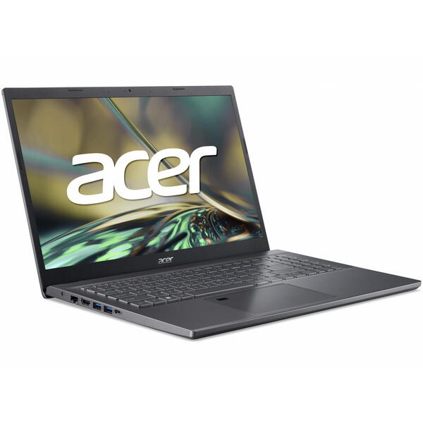 Laptop Acer Aspire 5 A515-57, 15.6 inch FHD IPS, Intel Core i5-1235U, 16GB DDR4, 512GB SSD, Intel Iris Xe, Steel Gray