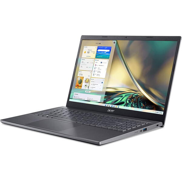 Laptop Acer Aspire 5 A515-57, 15.6 inch FHD IPS, Intel Core i5-1235U, 16GB DDR4, 512GB SSD, Intel Iris Xe, Steel Gray