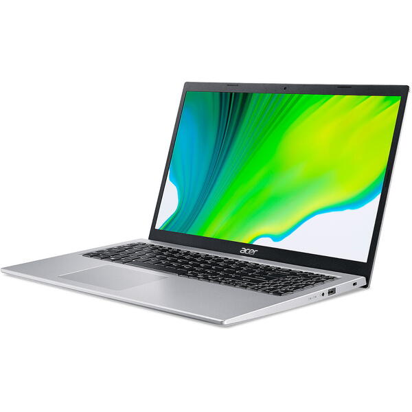 Laptop Acer Aspire 5 A515-56, 15.6 inch FHD, Intel Core i7-1165G7, 8GB DDR4, 512GB SSD, Intel Iris Xe, Pure Silver