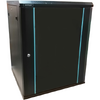 Cabinet Metalic Dateup 12U 600 x 450, dezasamblat, montare pe perete, usa din sticla, panouri laterale detasabile si securizate