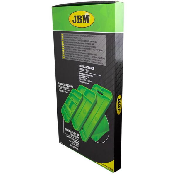 JBM 53903 Set de 3 tavi pentru instrumente, flexibile si antiderapante