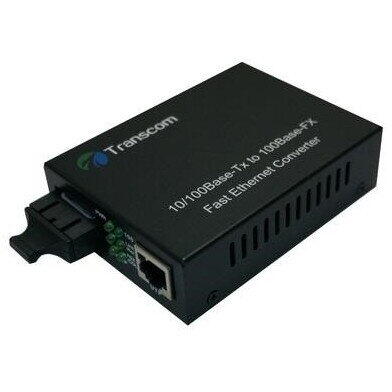 Media Convertor Transcom 10/100M 1550/1310nm WDM, 8 DIP switch Type B Singlemode 20km, conector SC