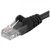 Patch Cord PremiumCord UTP RJ45-RJ45 Cat.6, 0.5m, negru