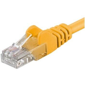 Patch Cord PremiumCord UTP RJ45-RJ45 Cat.5e 1.5m, galben