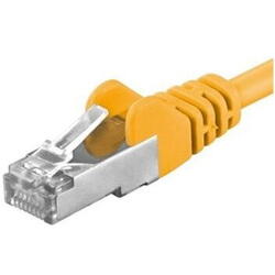 SFTP RJ45-RJ45 Cat.6A, 0.25m, galben