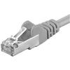 Patch Cord PremiumCord SFTP RJ45-RJ45 Cat.6A, 0.25m, gri