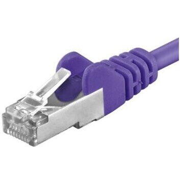 Patch Cord PremiumCord SFTP RJ45-RJ45 Cat.6A, 0.5m, violet