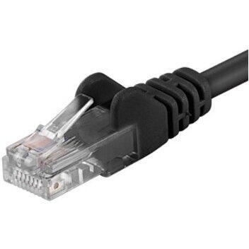 Patch Cord PremiumCord UTP RJ45-RJ45 Cat.5e 10m, negru