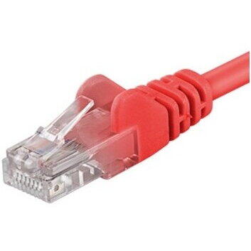 Patch Cord PremiumCord UTP RJ45-RJ45 Cat.6, 10m, rosu