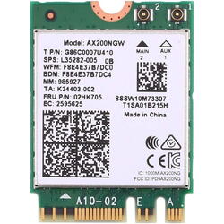 Placa de retea Wireless Intel Wi-Fi 6, AX200, M.2 2230 Bluetooth