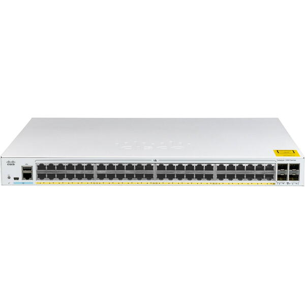Switch Cisco Catalyst 1000 48port Gigabit, 4x1G SFP C1000-48T-4G-L