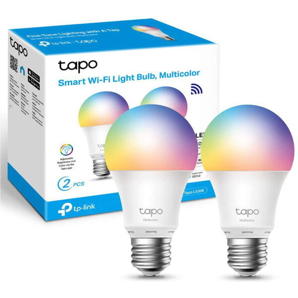Bec smart TP-LINK Tapo L530E Wi-Fi, Multicolor 2 pack