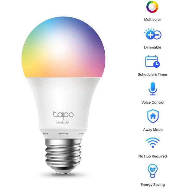 Bec smart TP-LINK Tapo L530E Wi-Fi, Multicolor 2 pack