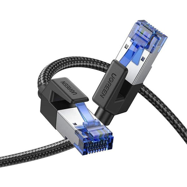 Patch Cord UGreen UTP NW153 RJ45-RJ45 Cat.8 Cupru , 1m, negru