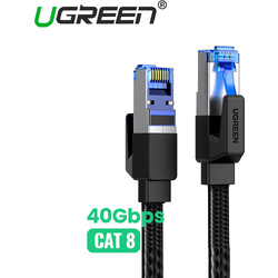 Patch Cord UGreen UTP NW153 RJ45-RJ45 Cat.8 Cupru , 1m, negru