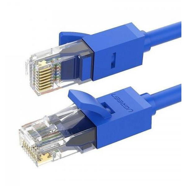 Patch Cord UGreen UTP NW102 RJ45-RJ45 Cat.6, 2m, albastru