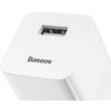 Incarcator retea Baseus Quick Charge 3.0 24W, 1 x USB Output 3.6V-8V/3A, Alb