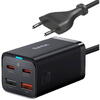 Incarcator retea Baseus GaN3 Pro, Quick Charge 65W, 2 x USB, 2 x USB Type-C, Negru