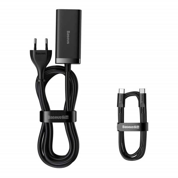 Incarcator retea Baseus GaN3 Pro, Quick Charge 100W, 2 x USB, 2 x USB Type-C, Negru