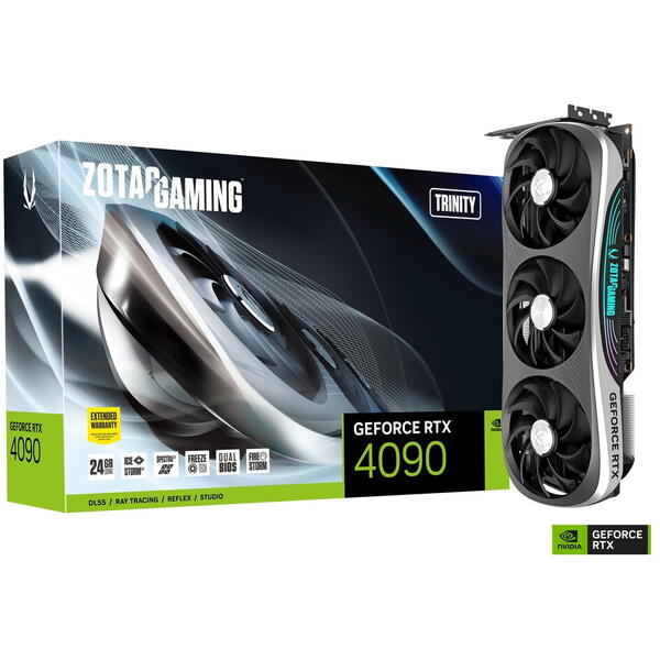 Placa video Zotac RTX 4090 Trinity 24GB GDDR6X 384 Bit