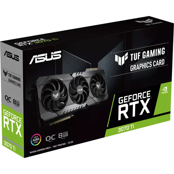 Placa video Asus GeForce RTX 3070 Ti TUF GAMING O8G V2 8GB GDDR6X 256 Bit