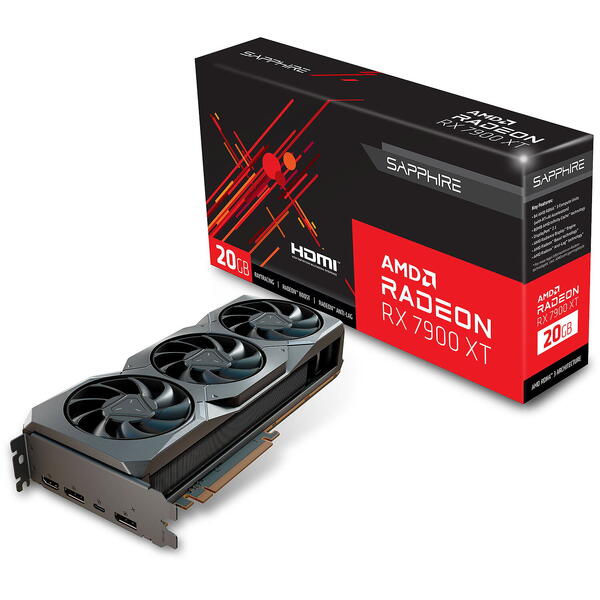 Placa video Sapphire Radeon RX 7900 XT 20GB GDDR6 320 Bit