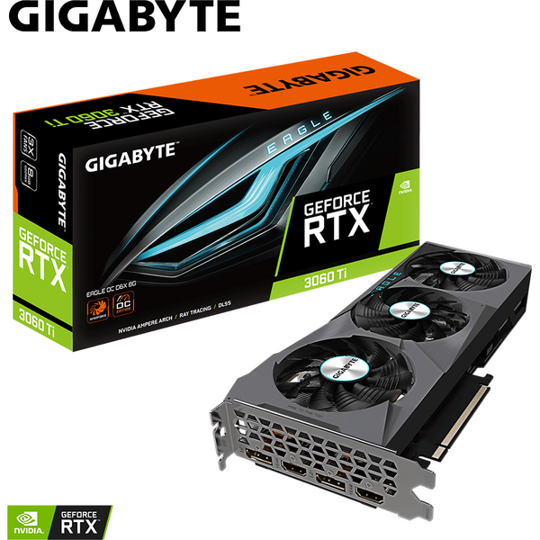 Placa video Gigabyte GeForce RTX 3060 Ti EAGLE OC D6X 8GB GDDR6 256 Bit