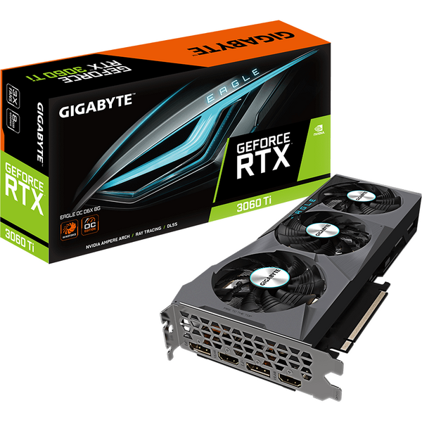 Placa video Gigabyte GeForce RTX 3060 Ti EAGLE OC D6X 8GB GDDR6 256 Bit