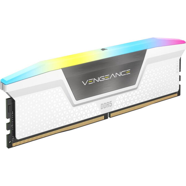 Memorie Corsair Vengeance RGB 64GB DDR5 5200MHz CL40 Kit Dual Channel White