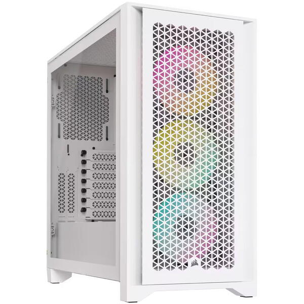 Carcasa Corsair iCUE 4000D RGB Airflow True White