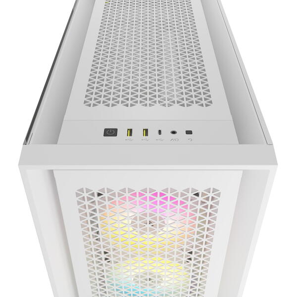 Carcasa Corsair iCUE 5000D RGB Airflow True White