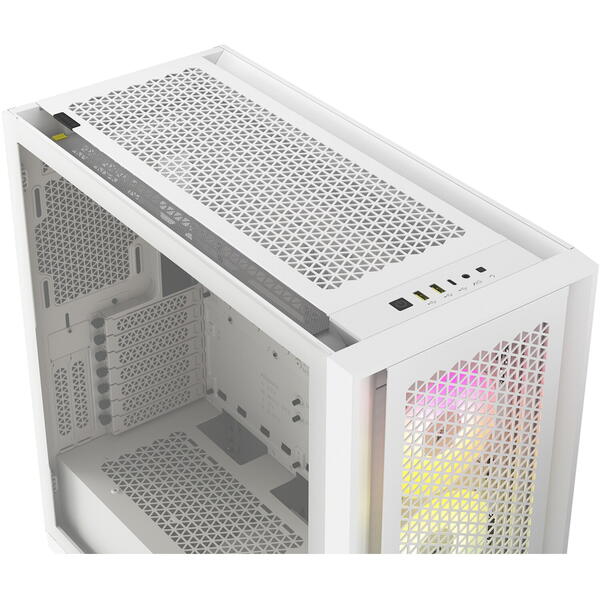 Carcasa Corsair iCUE 5000D RGB Airflow True White