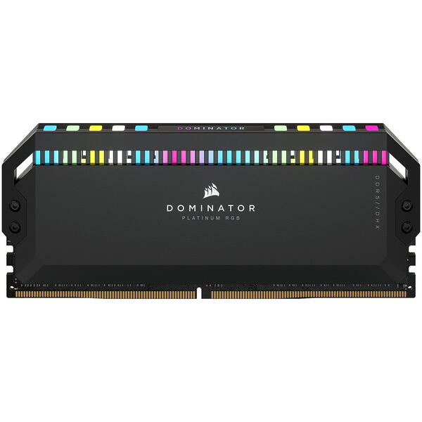 Memorie Corsair Dominator Platinum RGB DDR5 64GB 6400MHz CL32 Kit Quad Channel Black