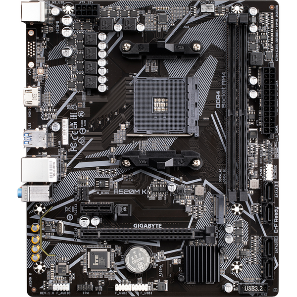 Placa de baza Gigabyte A520M K Socket AM4