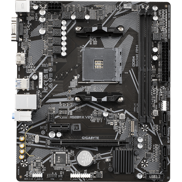 Placa de baza Gigabyte A520M K V2 Socket AM4